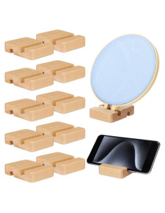Soporte de Aro de Bordado Cinnvoice - 10 Pcs Madera 7.87 cm