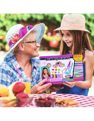 Kit de Pulseras de Amistad VERTOY para Niñas - Manualidades Creativas