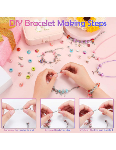 Kit de Fabricación de Pulseras Billbotk para Niñas 8-12 Años