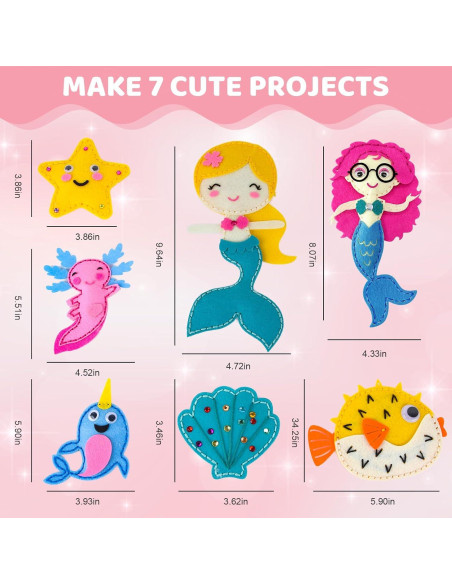 Kit de Costura para Niños SPROUT & SPARK STUDIO - 7 Proyectos DIY Kit de Costura para Niños SPROUT & SPARK STUDIO - 7 Proyectos DIY