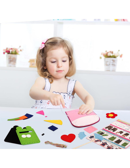 Kit de Costura para Niños xFFFun 5 Proyectos 4-7 Años Kit de Costura para Niños xFFFun 5 Proyectos 4-7 Años