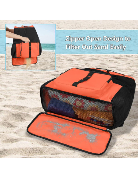 Mochila de Playa Fasrom Naranja 20L con Cremallera Mochila de Playa Fasrom Naranja 20L con Cremallera