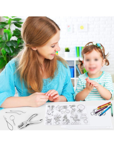 Kit de Hojas Encogibles Hysagtek 158 Pcs Manualidades Niños