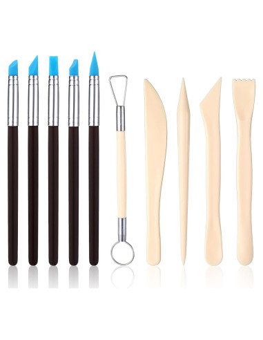Set de 10 Herramientas de Escultura en Arcilla Zyghjort
