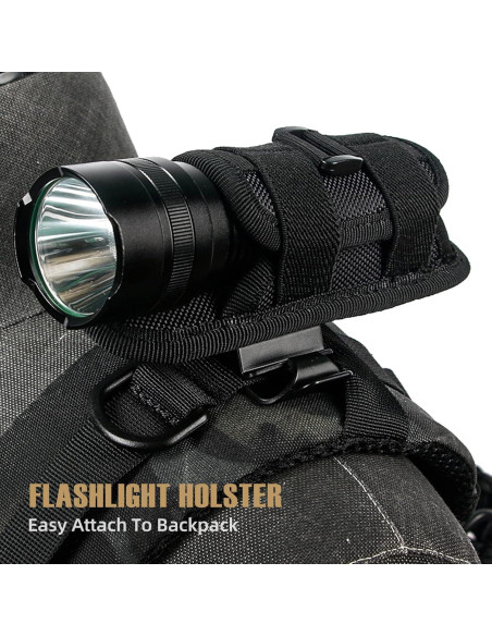 Funda de Linterna Táctica LIVANS con Clip y Soporte 360 Funda de Linterna Táctica LIVANS con Clip y Soporte 360
