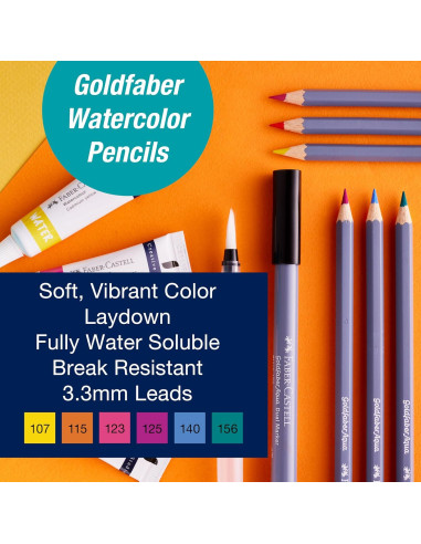 Set de Acuarela Faber-Castell Try It Box 13 Piezas para Principiantes