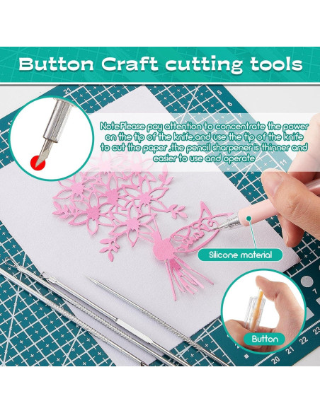 Kit de Herramientas de Corte Artístico Lanties 24 Piezas Kit de Herramientas de Corte Artístico Lanties 24 Piezas