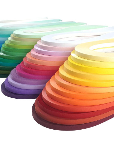 JUYA Juego de Tiras de Papel Quilling 60 Colores 39cm 3mm