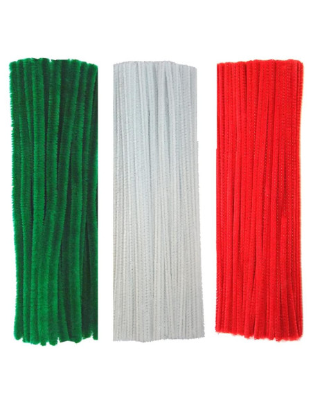 Juego de Limpiapipas de Navidad 150 Pcs Tppyony 30 cm Juego de Limpiapipas de Navidad 150 Pcs Tppyony 30 cm