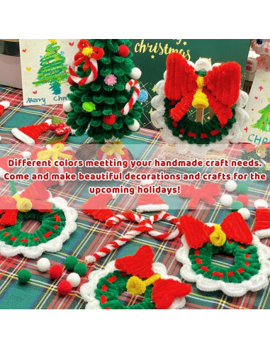 Limpiapipas Coloridos Hssugi 100PCS Manualidades Arte