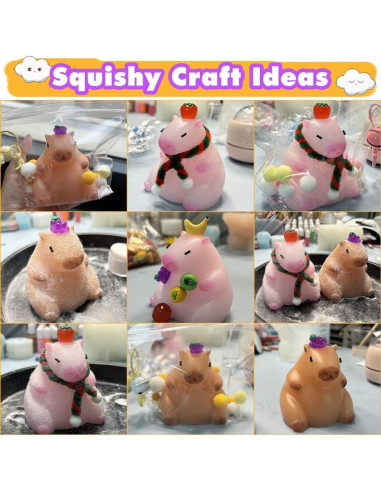 Kit de Creación Squishy Capybara 3'' FUNSHOWCASE - Silicona