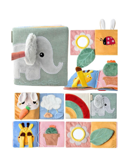 Conjunto Almohadilla Rodillas y Libro Suave Bebés Toodly Conjunto Almohadilla Rodillas y Libro Suave Bebés Toodly
