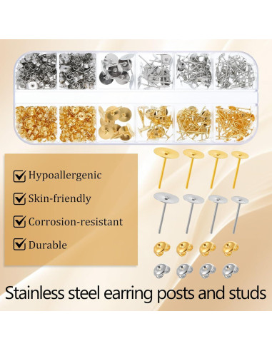 Kit de Publicaciones y Respaldos de Aretes Zyghjort 400 Piezas