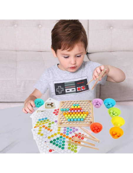 Juego de Mesa Educativo RAINBOW TOYFROG 3 en 1 - Motricidad Fina Juego de Mesa Educativo RAINBOW TOYFROG 3 en 1 - Motricidad Fina