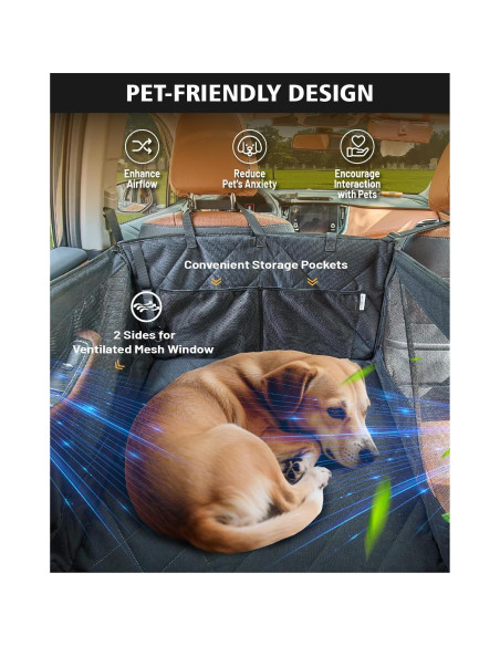 Asiento de Coche para Perros PAWPROVED PP1121 Impermeable Grande Asiento de Coche para Perros PAWPROVED PP1121 Impermeable Grande