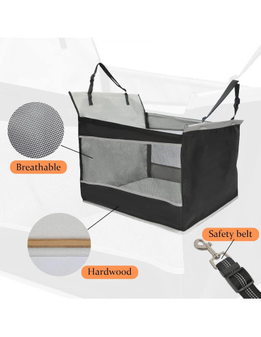 Asiento de Coche para Perros Adorepaw Grande Impermeable