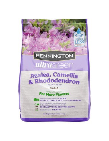 Fertilizante Pennington 10-8-6 para Azaleas y Camellias 2.27 kg