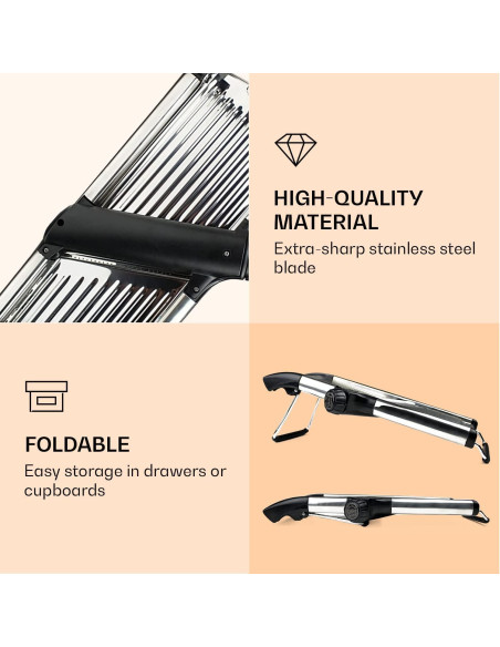 Cortador de Mandolina Ajustable Gramercy - Acero Inoxidable Cortador de Mandolina Ajustable Gramercy - Acero Inoxidable