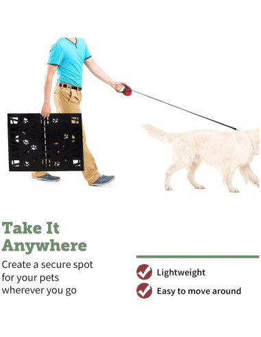 Puerta para Mascotas Plegable Hoovy 119.38 x 47.63 cm