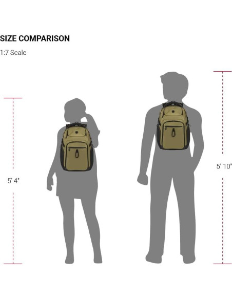 Mochila para Laptop SwissGear 6752 ScanSmart 17.75" Oliva Mochila para Laptop SwissGear 6752 ScanSmart 17.75" Oliva