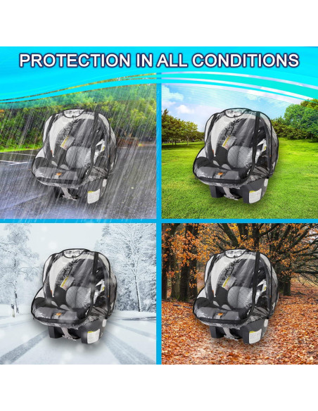 Cubierta de Lluvia Baby & Beyond para Asiento de Auto Universal Cubierta de Lluvia Baby & Beyond para Asiento de Auto Universal