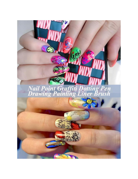 12 Lápices de Arte de Uñas Gorvalin - Secado Rápido 3D 12 Lápices de Arte de Uñas Gorvalin - Secado Rápido 3D