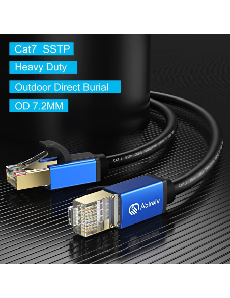 Cable Ethernet Cat 7 Abireiv 1.83m Alta Velocidad 10Gbps Cable Ethernet Cat 7 Abireiv 1.83m Alta Velocidad 10Gbps