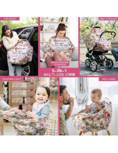 Cubierta de Asiento de Coche Metplus para Bebés - Nueva Flor 2