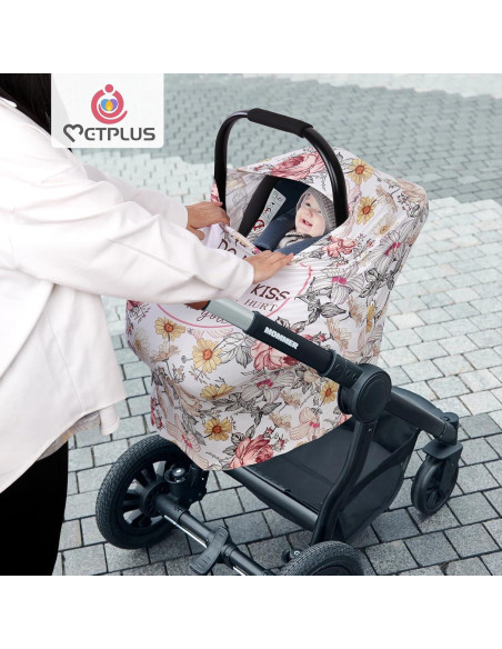 Cubierta de Asiento de Coche Metplus para Bebés - Nueva Flor Cubierta de Asiento de Coche Metplus para Bebés - Nueva Flor