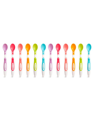 Cucharas para Bebé Munchkin Soft Tip, Paquete de 12 Sin BPA
