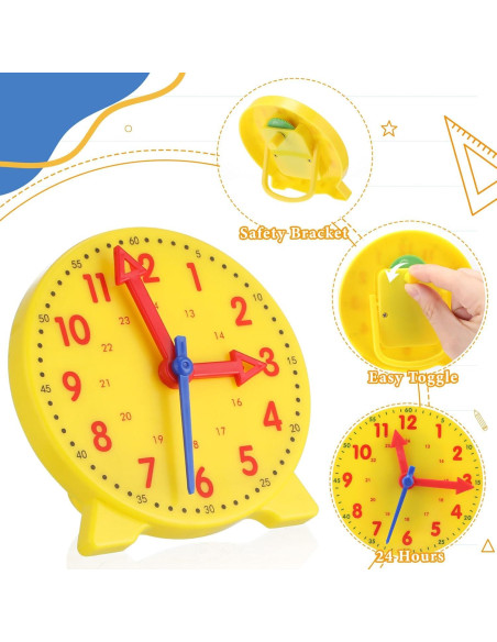 Kit de Reloj de Enseñanza Libima 30 Piezas 10 cm Colorido Kit de Reloj de Enseñanza Libima 30 Piezas 10 cm Colorido