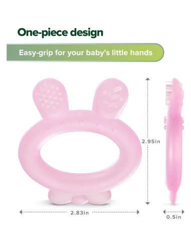 Chupete de Silicona Haakaa para Bebés 3-6 Meses Rosa