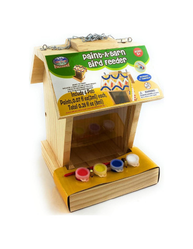 Alimentador de Aves de Madera Deluxe Matty's Toy Stop 22.86x16.51x17.78 cm