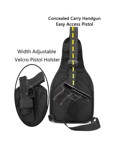 Mochila Táctica Pequeña ATBP con Funda Universal Negra