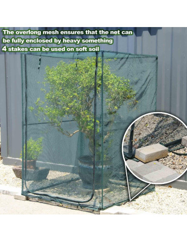 Cubierta de Red para Plantas Grande Porayhut 1.22m x 1.83m
