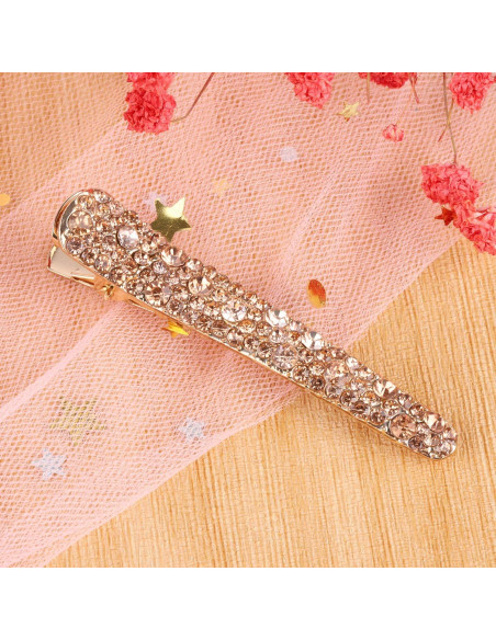 12 Clips de Pelo de Cocodrilo LoveBB con Rhinestones 6 cm 12 Clips de Pelo de Cocodrilo LoveBB con Rhinestones 6 cm