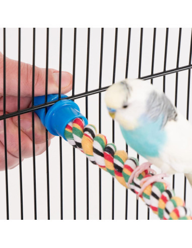 Percha de Cuerda Flexible Multicolor PENN-PLAX 53 cm para Aves