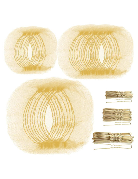 Conjunto de redes y horquillas para cabello Teenitor - 40 redes y 80 horquillas Conjunto de redes y horquillas para cabello Teenitor - 40 redes y 80 horquillas