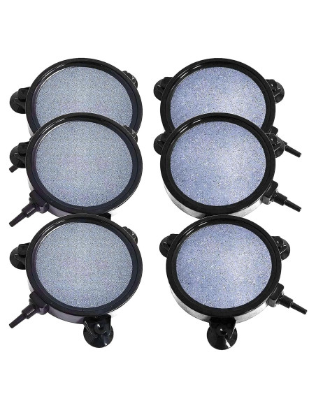 Kit de 6 Discos de Piedra de Aire Hamiledyi 108 mm para Acuario Kit de 6 Discos de Piedra de Aire Hamiledyi 108 mm para Acuario