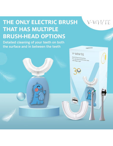 Cepillo de Dientes Eléctrico V-WHITE para Niños 360