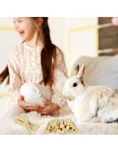 Masticables de Bambú para Conejos 1000g - Juguetes Naturales