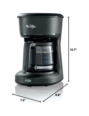 Cafetera Mr. Coffee 5 Tazas Automática Compacta Negra