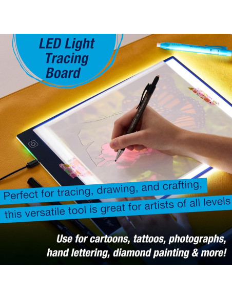Tablero de Trazado LED Faber-Castell 30x22 cm Ajustable Tablero de Trazado LED Faber-Castell 30x22 cm Ajustable