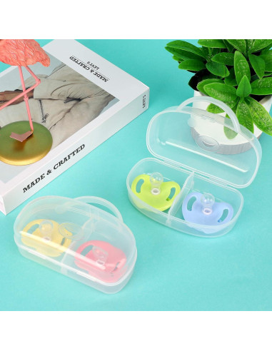 Estuche para Chupetes Accmor Transparente Libre de BPA