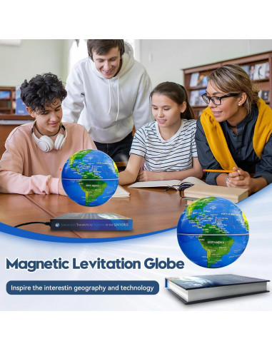 Globo de Levitación Magnética Flagest 13.97 cm con Luz