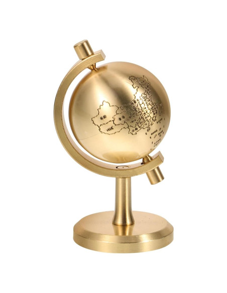 Globo Terráqueo de Escritorio VICASKY Cobre 7.6x3.8 cm Globo Terráqueo de Escritorio VICASKY Cobre 7.6x3.8 cm