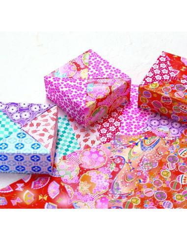 Papel de Origami Washi Japonés JapanBargain 300 Hojas 7.5 cm