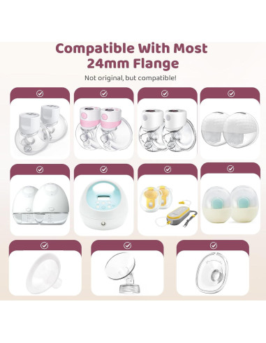 Kit de Lactancia Nursi Luna 10PCS Bridas y Bolsas 250ml