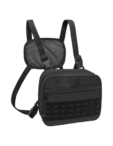 Bolsa de Pecho Táctica SUNRISING Modular 24x19 cm Negro