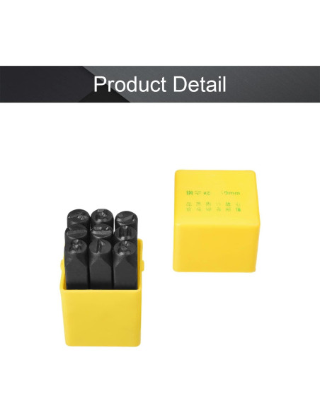 Juego de Sellos de Números Utoolmart 10mm Acero 45 para Joyería Juego de Sellos de Números Utoolmart 10mm Acero 45 para Joyería